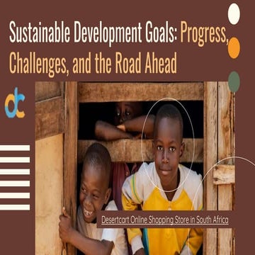 Green Modern Sustainable Development Goals Progress Report Presentation ...