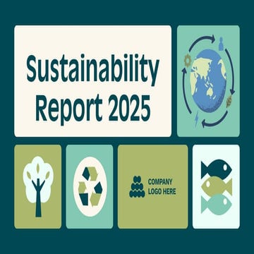 Sustainable Development Goals Sustainability Presentation in Green Blue ...