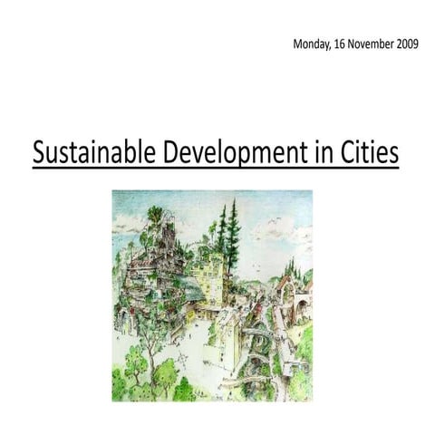 Sustainable Development In Cities