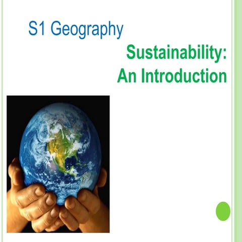 Sustainable development  ppt