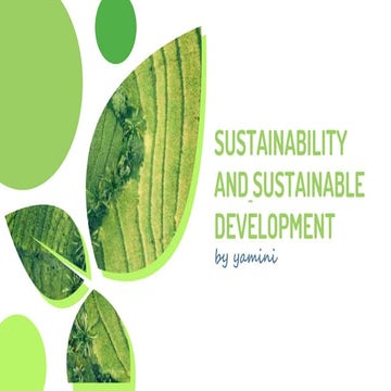 Sustainable development 