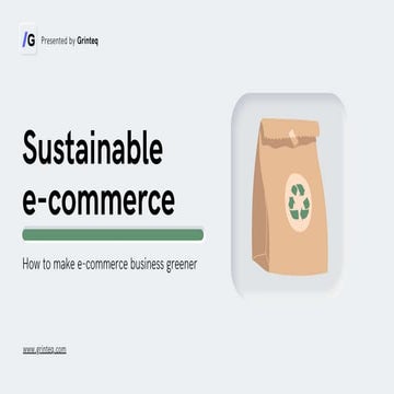 Sustainable e-commerce 2021