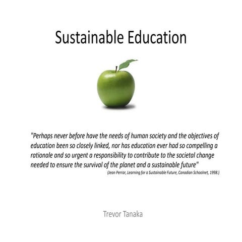 Sustainable Education