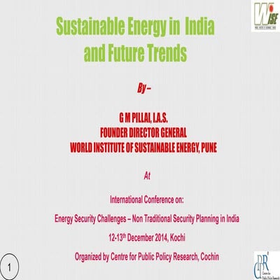 Sustainable energy in India and future trends | PDF