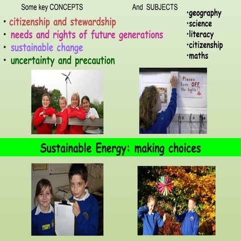Sustainable Energy In School