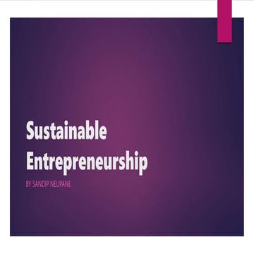 Sustainable Entrepreneurship Pptx Ffffff Pptx