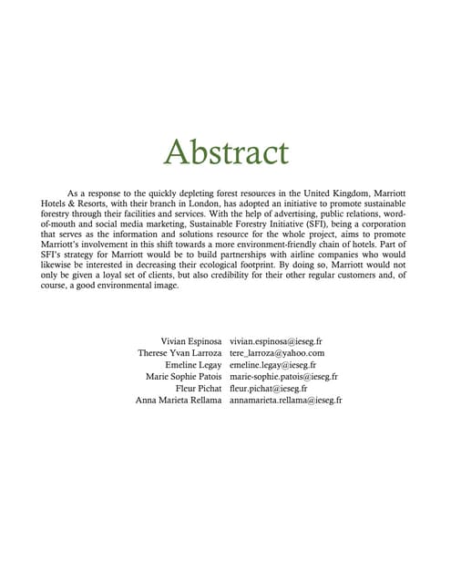 Sustainable Forestry