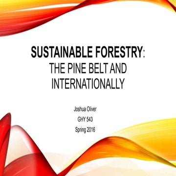 Sustainable forestry