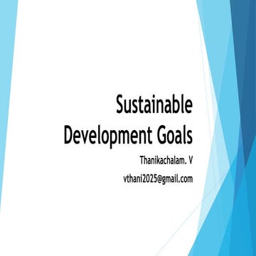 17 Goals Of Sustainable Development presentation | PPTX