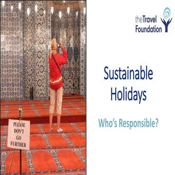 Sustainable holidays who's responsible salli felton