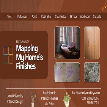 Sustainable Interior Finishes: Mapping Eco-Friendly Home Materials | PDF