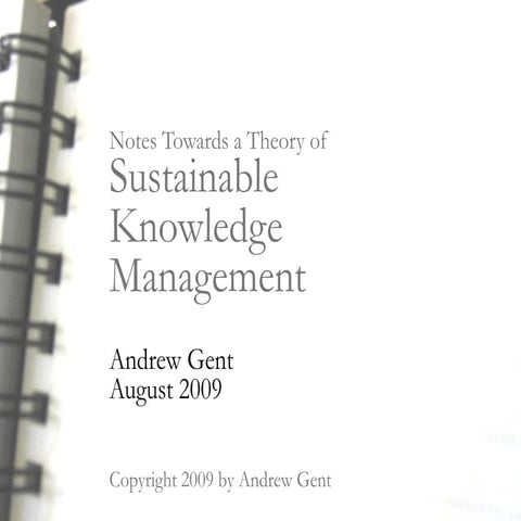 Sustainable Knowledge Management