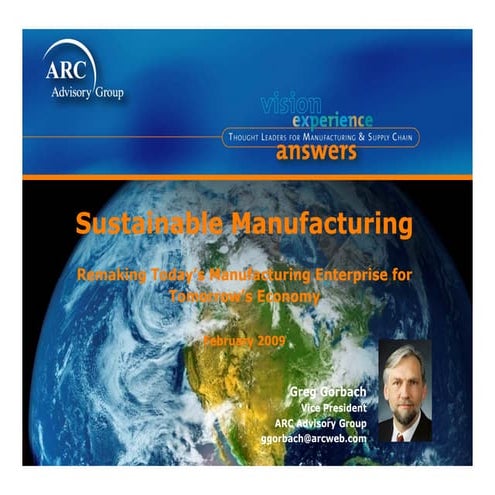 Sustainable Manufacturing | PDF