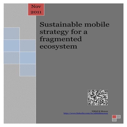 Sustainable mobilestrategy
