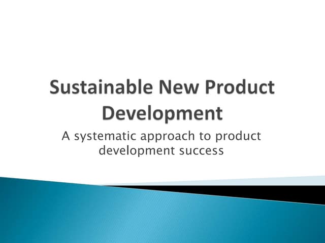 Sustainable new product development