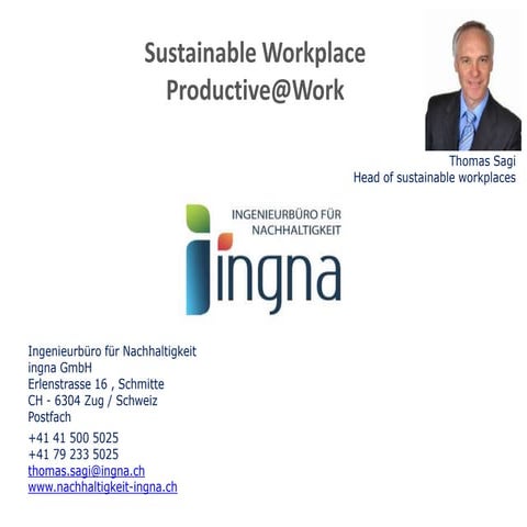 Sustainable office space, produktive@work