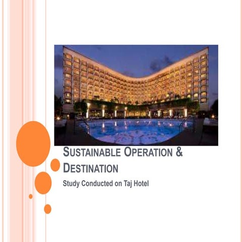 Sustainable operation & destination | PPTX