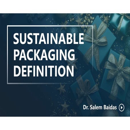 Sustainable Packaging Definition    