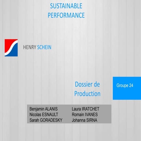 Sustainable performance / Groupe 24