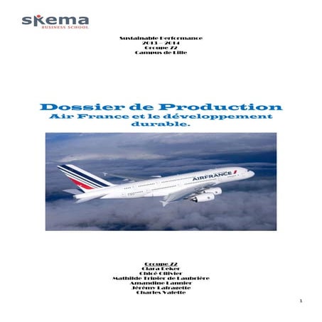 Sustainable performance dossier de production groupe 72 campus de lille