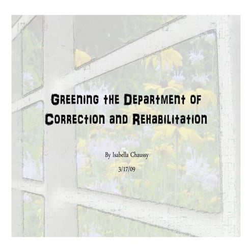 Sustainable Prison Proposal Pdf