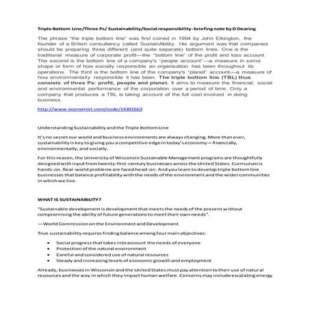 Sustainable procurement