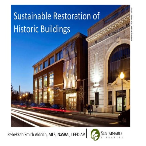 Picture of Sustainable Restoration of Historic Buildings | PPTX