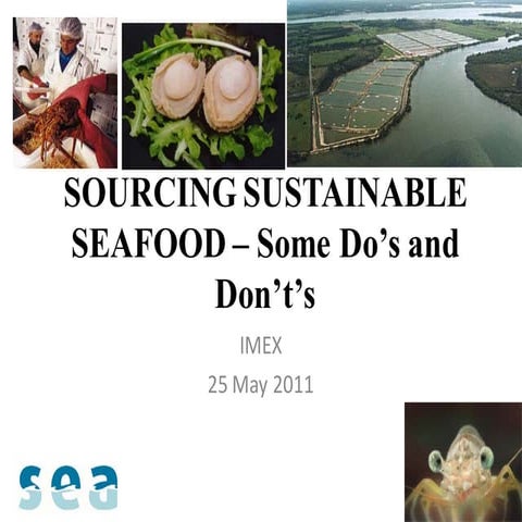 Sustainable Seafood May11