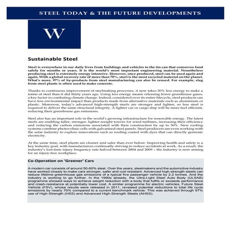 Sustainable Steel | PDF