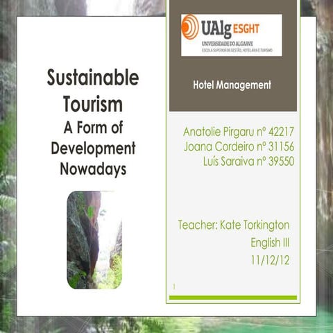 Ecotourism and its perspects in kerala | PPT