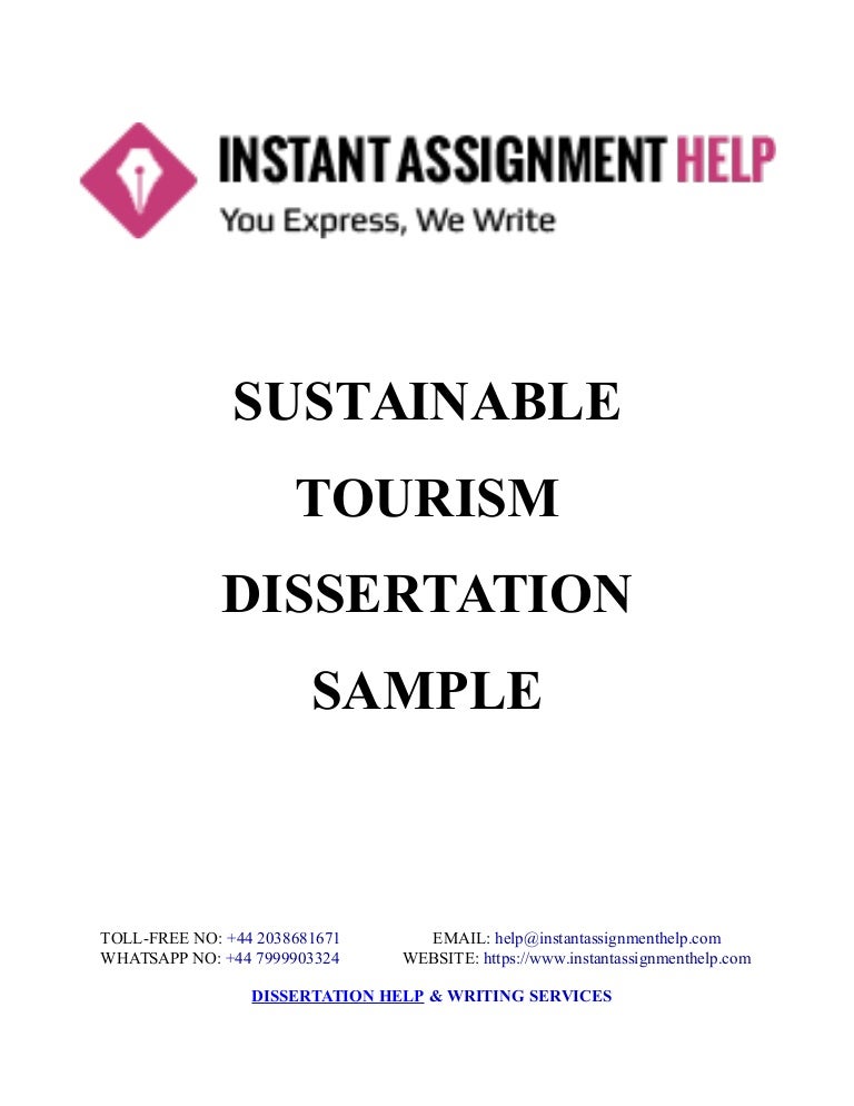 Tourism dissertation