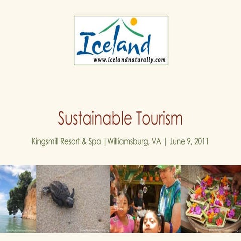 Sustainable Tourism - Iceland Naturally Event | Williamsburg, VA | June 9, 2011