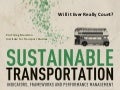 Sustainable transport - will it ever really count?