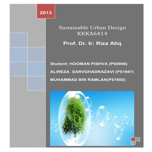 Sustainable Urban Design Report