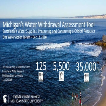 Sustainable Water Supplies WS - Jeremiah Asher