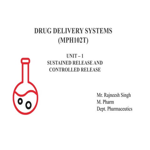 sustained and controlled release drug delivery system ppt.pptx