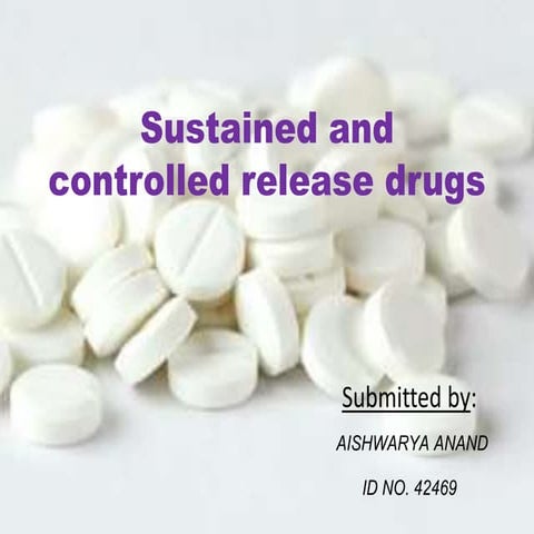 Sustained and controlled release drugs