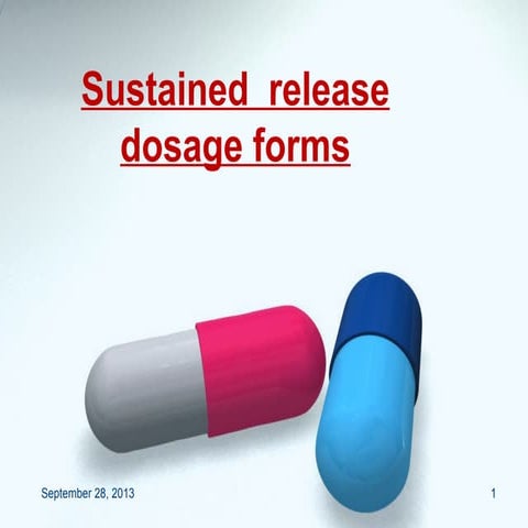 Sustained  release dosage forms sr