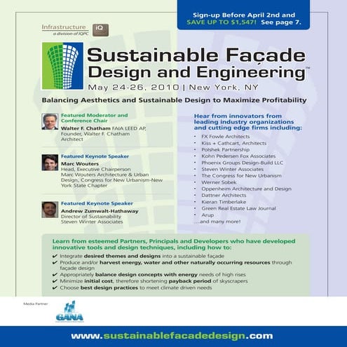 Sustainable Facade Design and Engineering Conference