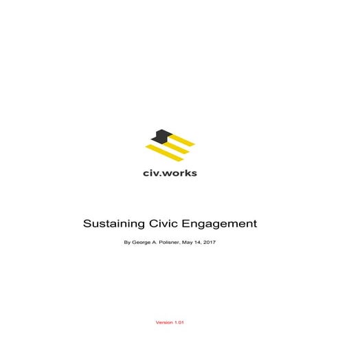 Sustaining Civic Engagement