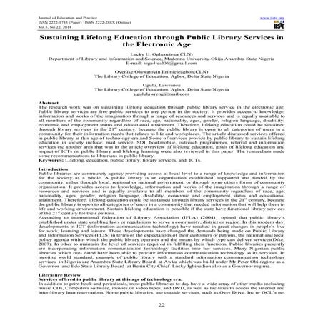 The role of library in educational development | PDF