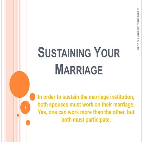 Sustaining Your Marriage | PPTX