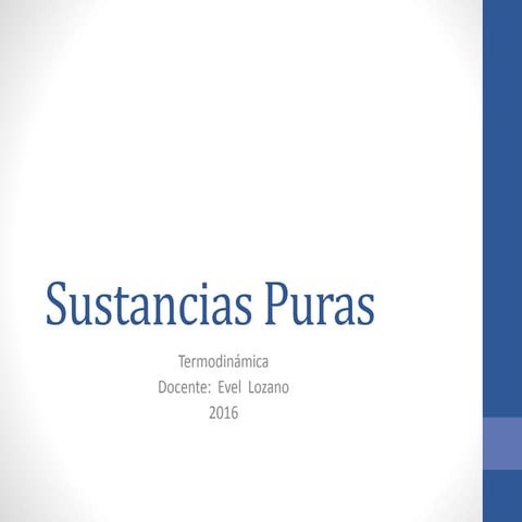 Sustancias puras
