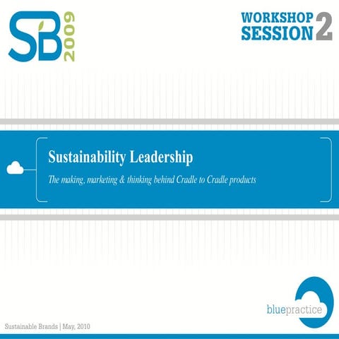 Sustainable Brands 2010 workshop "Sustainability Leadership : The Making, Mar...