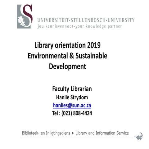 Environmental Management Library Training 2019