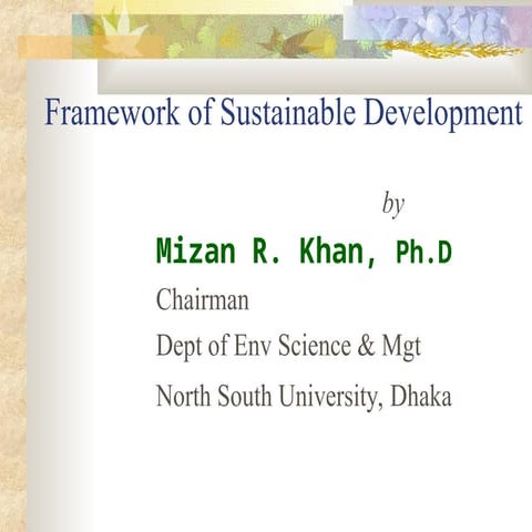Sustainable Development Framework for Environment.ppt