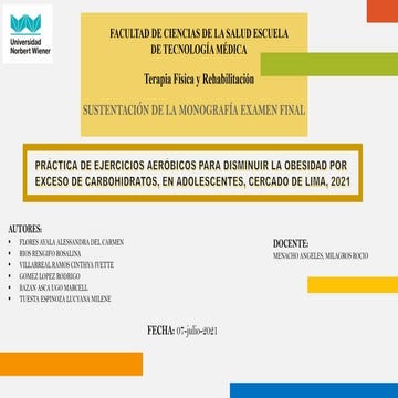 Sustentación de monografía