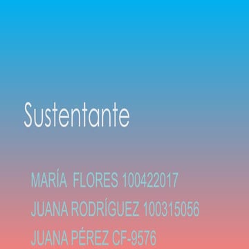 Sustentante exp de clinica teo. Farmacia