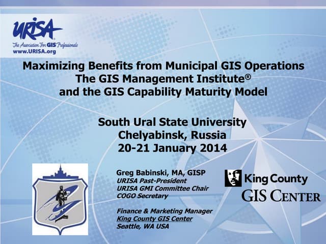 Maximizing Benefits from Municipal ...