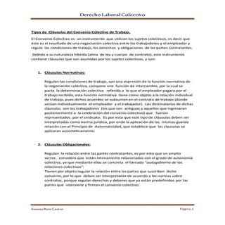 Cláusulas del Convenio Colectivo